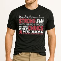 We Are Strong Stroke Awareness Cooling Performance Crew T-Shirt