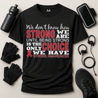 We Are Strong Stroke Awareness Cooling Performance Crew T-Shirt