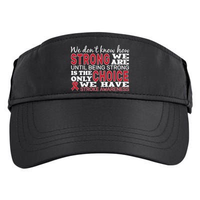 We Are Strong Stroke Awareness Adult Drive Performance Visor