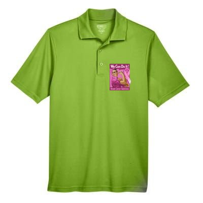 We Can Do It Fight Breast Cancer Men's Origin Performance Pique Polo