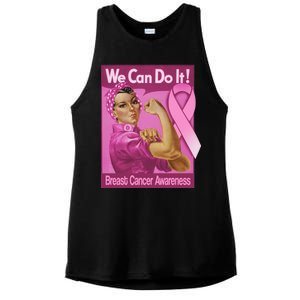 We Can Do It Fight Breast Cancer Ladies PosiCharge Tri-Blend Wicking Tank