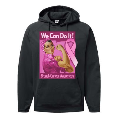 We Can Do It Fight Breast Cancer Performance Fleece Hoodie