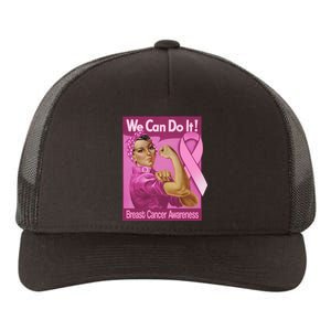 We Can Do It Fight Breast Cancer Yupoong Adult 5-Panel Trucker Hat