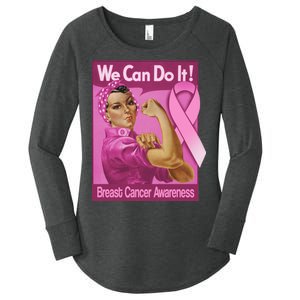 We Can Do It Fight Breast Cancer Women's Perfect Tri Tunic Long Sleeve Shirt