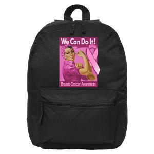 We Can Do It Fight Breast Cancer 16 in Basic Backpack