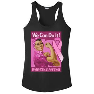 We Can Do It Fight Breast Cancer Ladies PosiCharge Competitor Racerback Tank