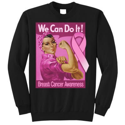 We Can Do It Fight Breast Cancer Tall Sweatshirt