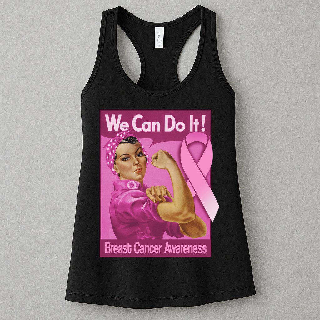 We Can Do It Fight Breast Cancer Womens Tank Top