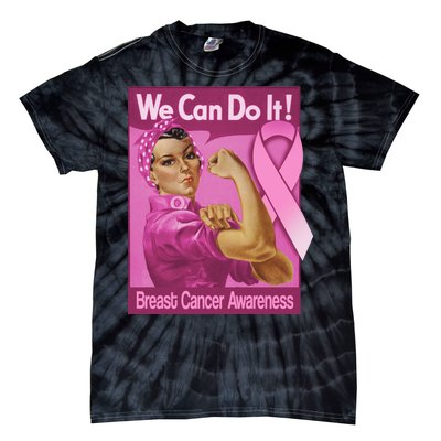 We Can Do It Fight Breast Cancer Tie-Dye T-Shirt