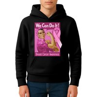 We Can Do It Fight Breast Cancer Kids Hoodie
