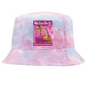 We Can Do It Fight Breast Cancer Tie-Dyed Bucket Hat