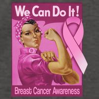 We Can Do It Fight Breast Cancer Vector Backpack