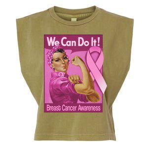 We Can Do It Fight Breast Cancer Garment-Dyed Women's Muscle Tee