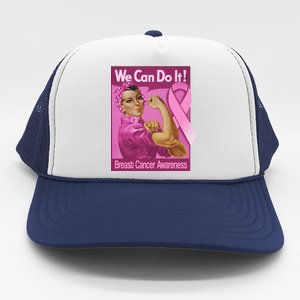 We Can Do It Fight Breast Cancer Trucker Hat