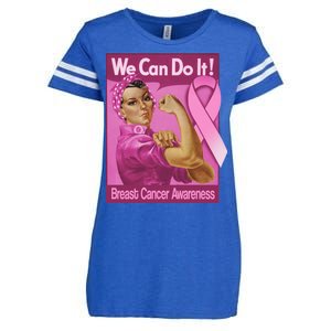 We Can Do It Fight Breast Cancer Enza Ladies Jersey Football T-Shirt