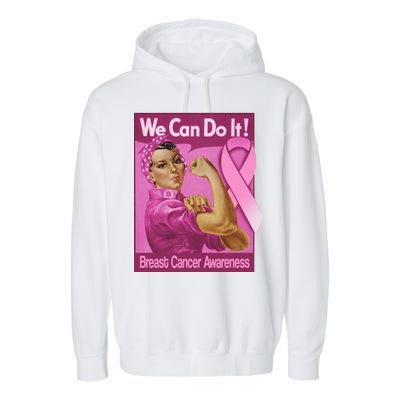 We Can Do It Fight Breast Cancer Garment-Dyed Fleece Hoodie