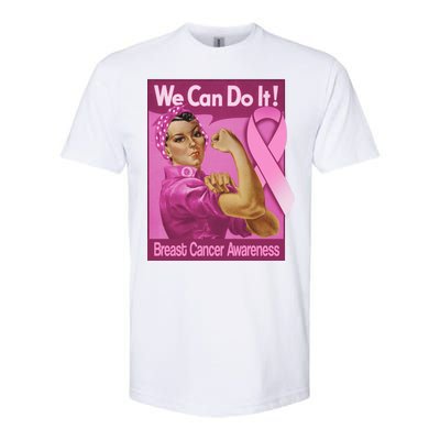 We Can Do It Fight Breast Cancer Softstyle CVC T-Shirt