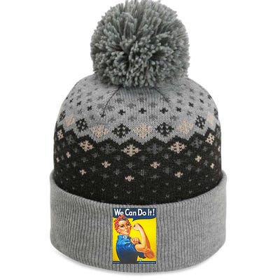 We Can Do It! Rosie Roosevelt The Baniff Cuffed Pom Beanie