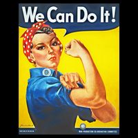 We Can Do It! Rosie Roosevelt Cooling Performance Crew T-Shirt