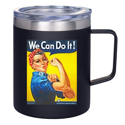 We Can Do It! Rosie Roosevelt 12oz Stainless Steel Coffee Mug
