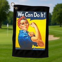 We Can Do It! Rosie Roosevelt Golf Towel