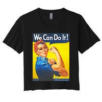 We Can Do It! Rosie Roosevelt Women's Crop Top Tee