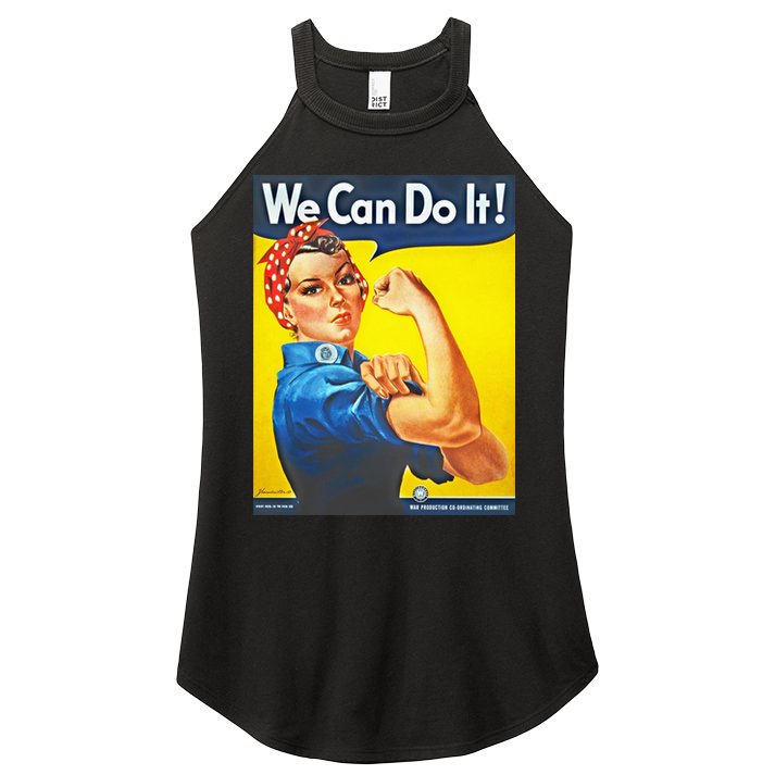 We Can Do It! Rosie Roosevelt Women's Perfect Tri Rocker Tank
