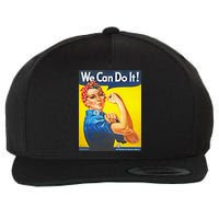 We Can Do It! Rosie Roosevelt Wool Snapback Cap