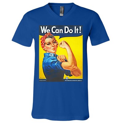 We Can Do It! Rosie Roosevelt V-Neck T-Shirt