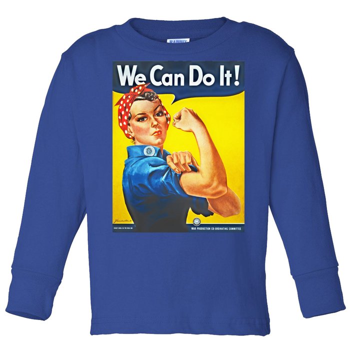 We Can Do It! Rosie Roosevelt Toddler Long Sleeve Shirt