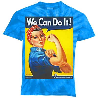 We Can Do It! Rosie Roosevelt Kids Tie-Dye T-Shirt