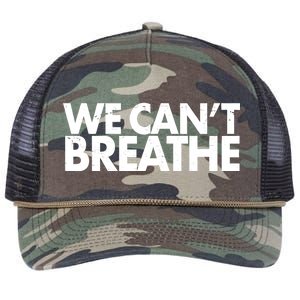 We Can't Breathe Protest Support Civil Rights Retro Rope Trucker Hat Cap