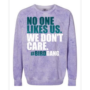 We Don't Care Birdgang Philadelphia Football Colorblast Crewneck Sweatshirt