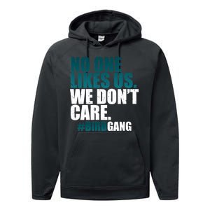 We Don't Care Birdgang Philadelphia Football Performance Fleece Hoodie