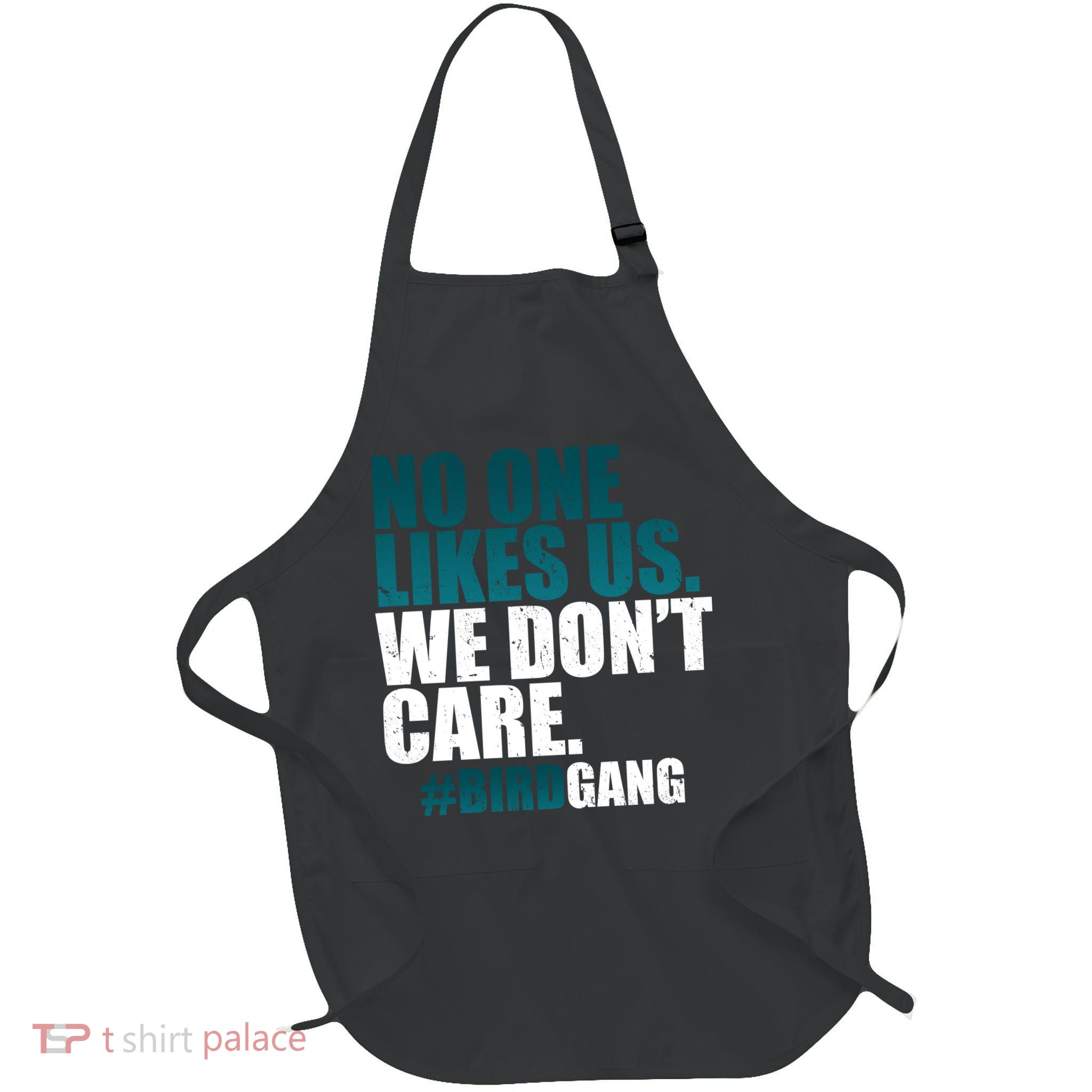 We Don't Care Birdgang Philadelphia Football Full-Length Apron With Pockets