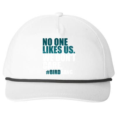 We Don't Care Birdgang Philadelphia Football Snapback Five-Panel Rope Hat