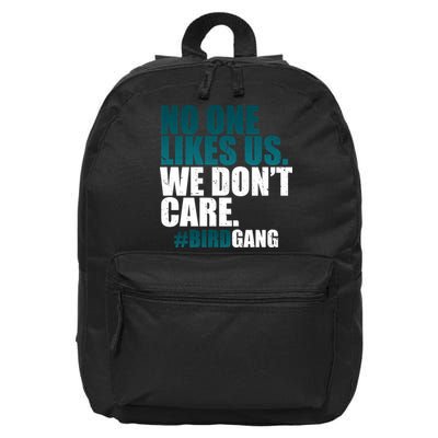We Don't Care Birdgang Philadelphia Football 16 in Basic Backpack