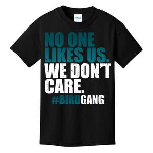 We Don't Care Birdgang Philadelphia Football Kids T-Shirt