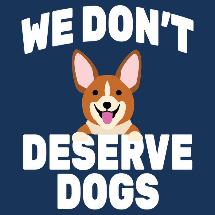 We Don't Deserve Dogs 7 Panel Mesh Trucker Snapback Hat