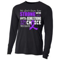 We Don't Know How Strong We Are Purple Ribbon Cooling Performance Long Sleeve Crew