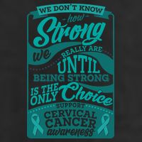 We Don't Know How Strong We Really Are Support Cervical Cancer Golf Towel