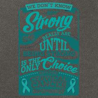 We Don't Know How Strong We Really Are Support Cervical Cancer Cotton Canvas Backpack
