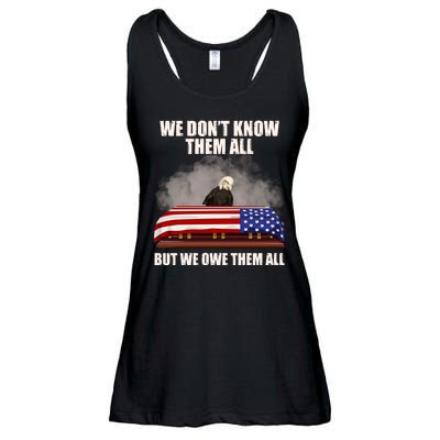 We Don't Know Them All But We Owe Them All  Ladies Essential Flowy Tank