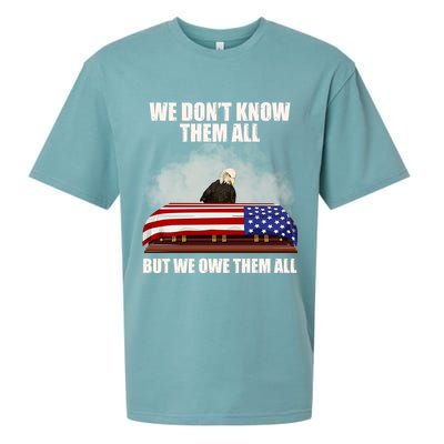 We Don't Know Them All But We Owe Them All  Sueded Cloud Jersey T-Shirt