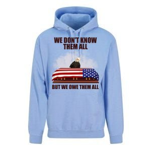 We Don't Know Them All But We Owe Them All  Unisex Surf Hoodie