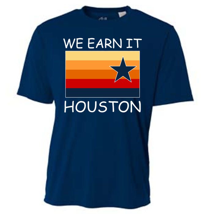 We Earn It Houston Texas Star Flag Cooling Performance Crew T-Shirt