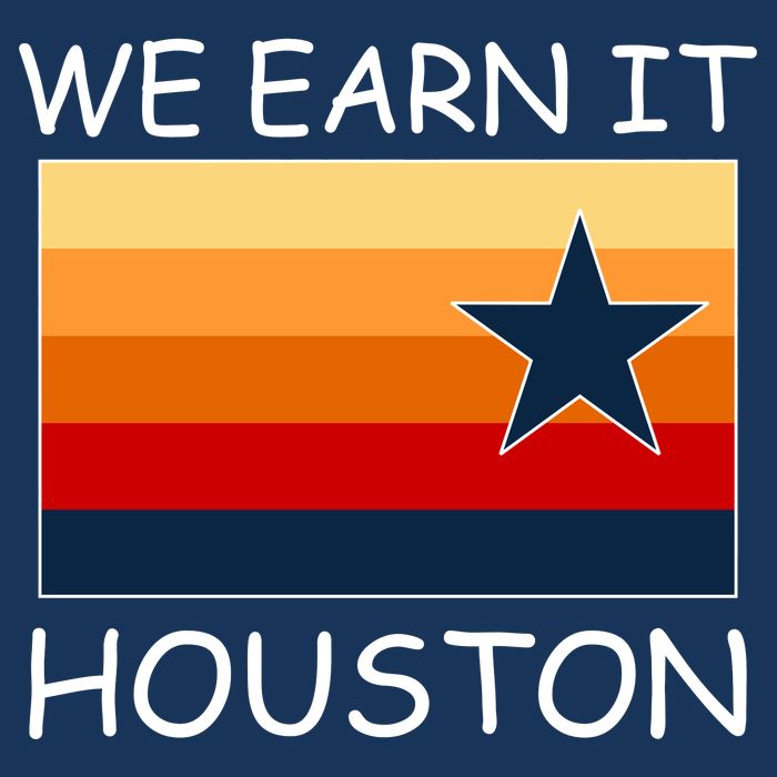 We Earn It Houston Texas Star Flag Flatbill Hat