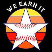 We Earn It Houston Throwback Baseball Star Apron