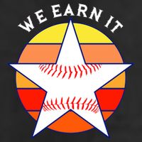 We Earn It Houston Throwback Baseball Star Adult Drive Performance Visor