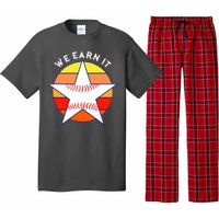 We Earn It Houston Throwback Baseball Star Pajama Set